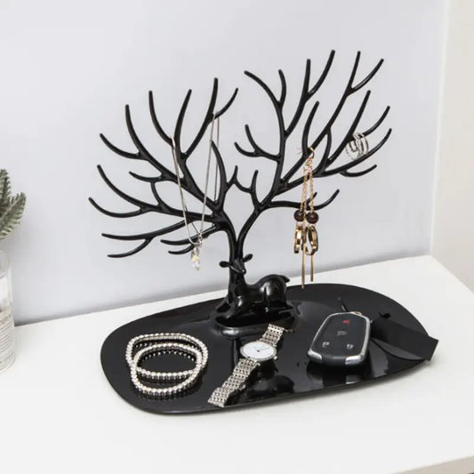 Deer Antlers Jewelry Holder & Organizer – Elegant Tree Design Display Stand