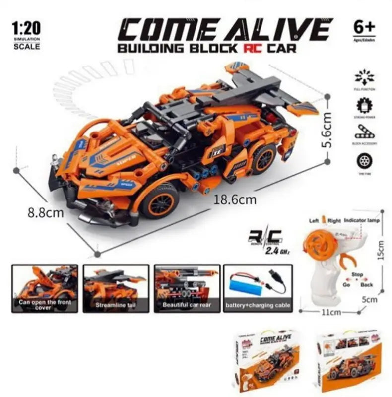 Build Your Own RC Supercar | DIY Racing Kit (2.4GHz Remote) Build. Race. Dominate.