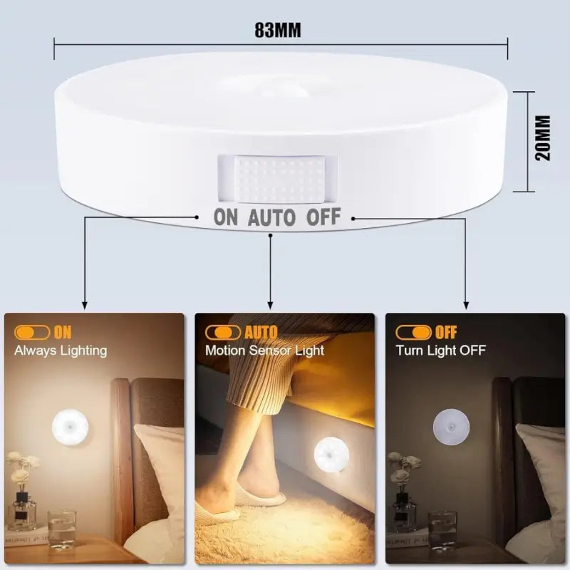 Motion Sensor Light for Home - Wireless LED Night Light (Combo Pack)