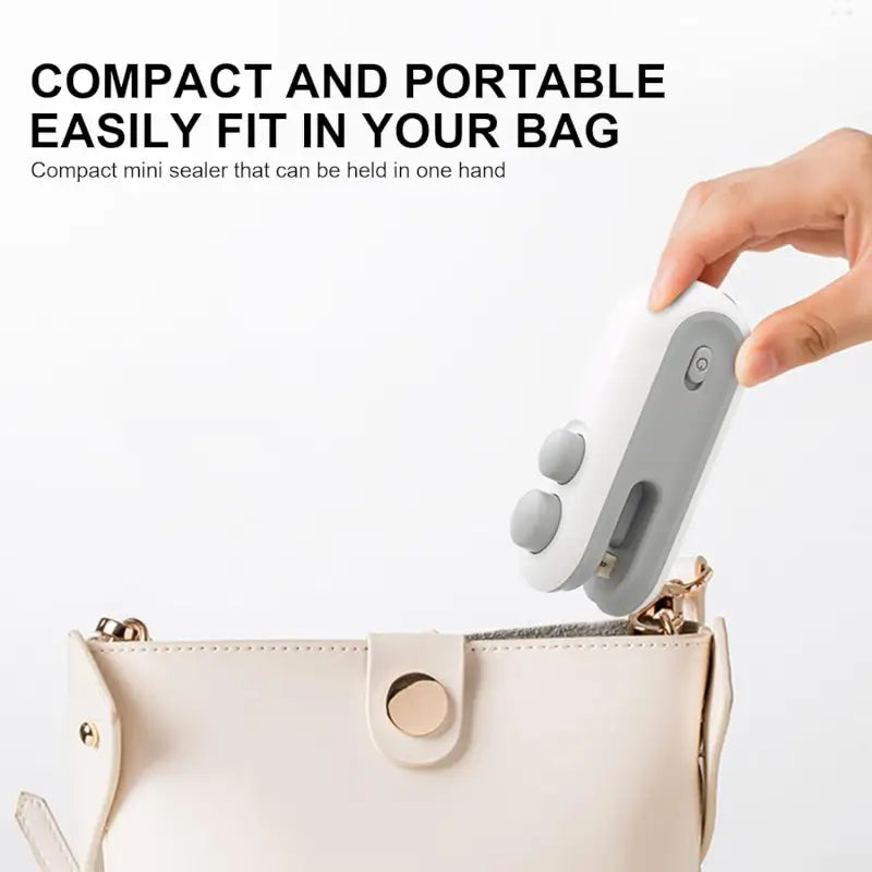 Mini Bag Sealer 2-in-1 | USB-C Rechargeable Food Bag Sealer & Cutter