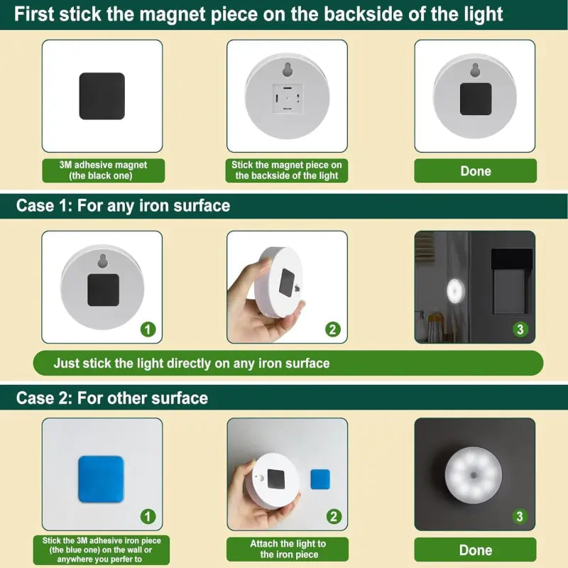 Motion Sensor Light for Home - Wireless LED Night Light (Combo Pack)