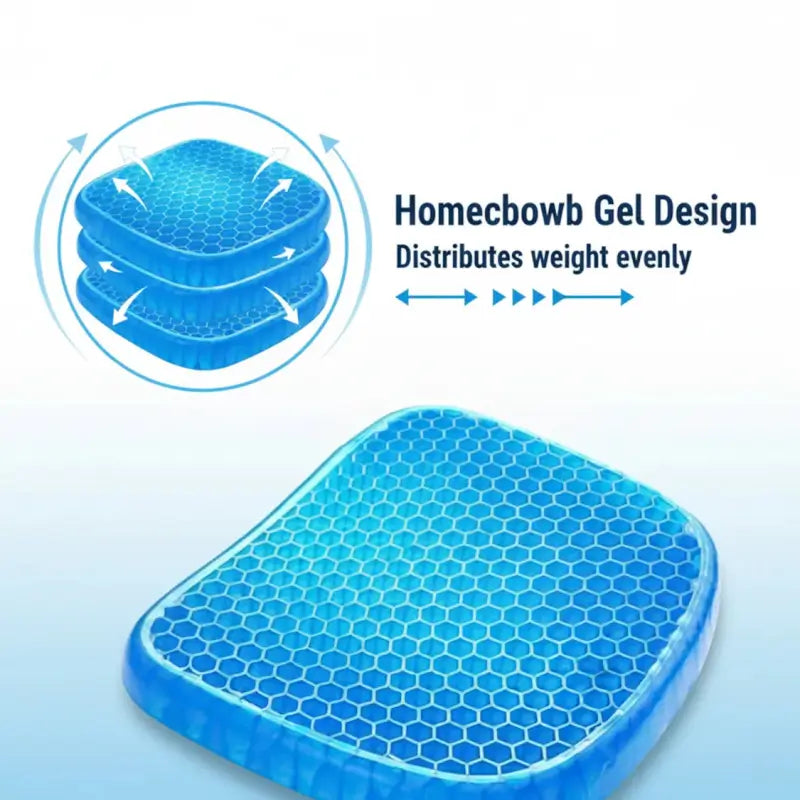 Gel Orthopedic Seat Cushion Pad (Egg Sitter) – Honeycomb Pressure Relief Seat Cushion